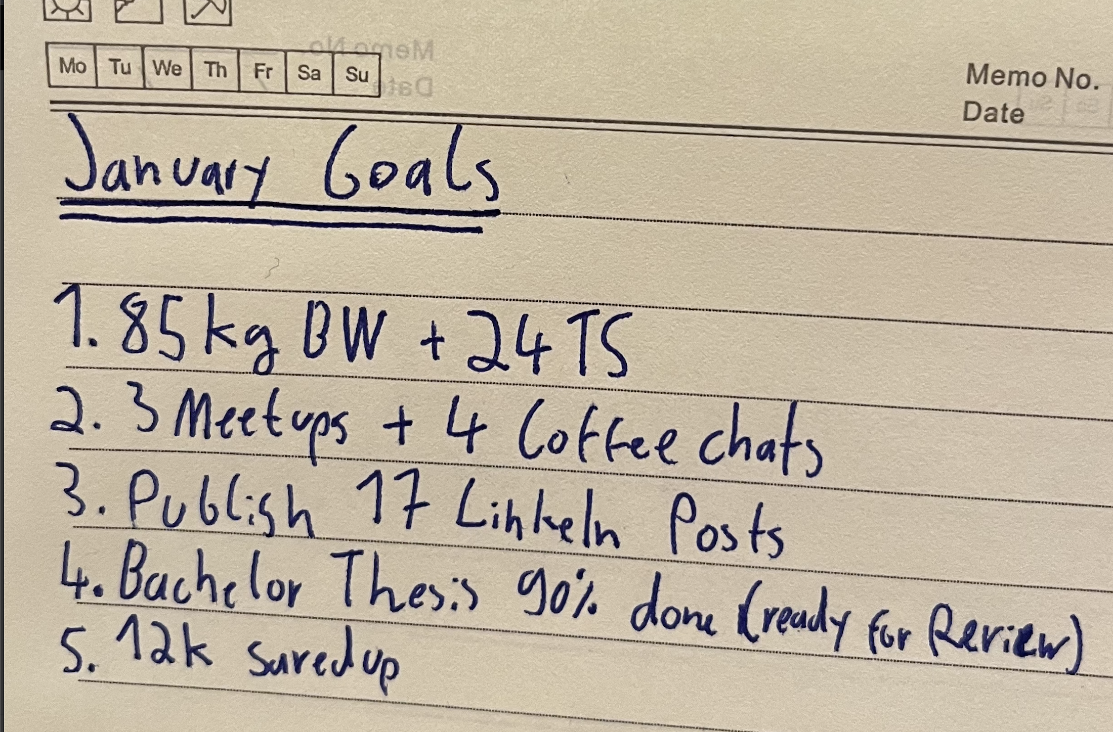 My Goals for January 2026
